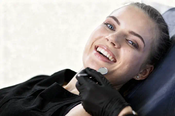 Patient smiling after treatment