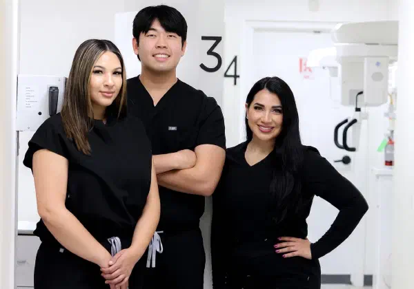 Dr. Sidney Lee with members of the Alta Loma Dental Care team