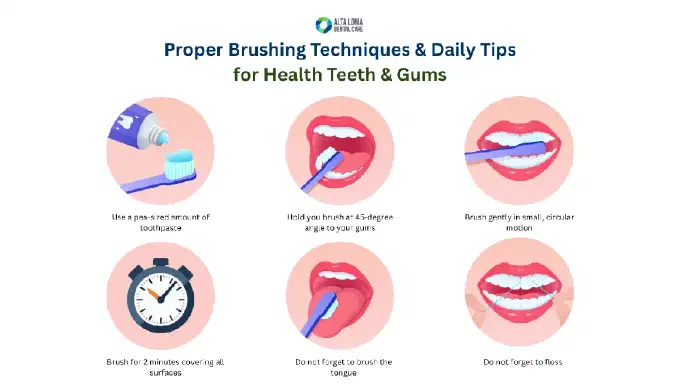 Infographics for Brushing Techniques
