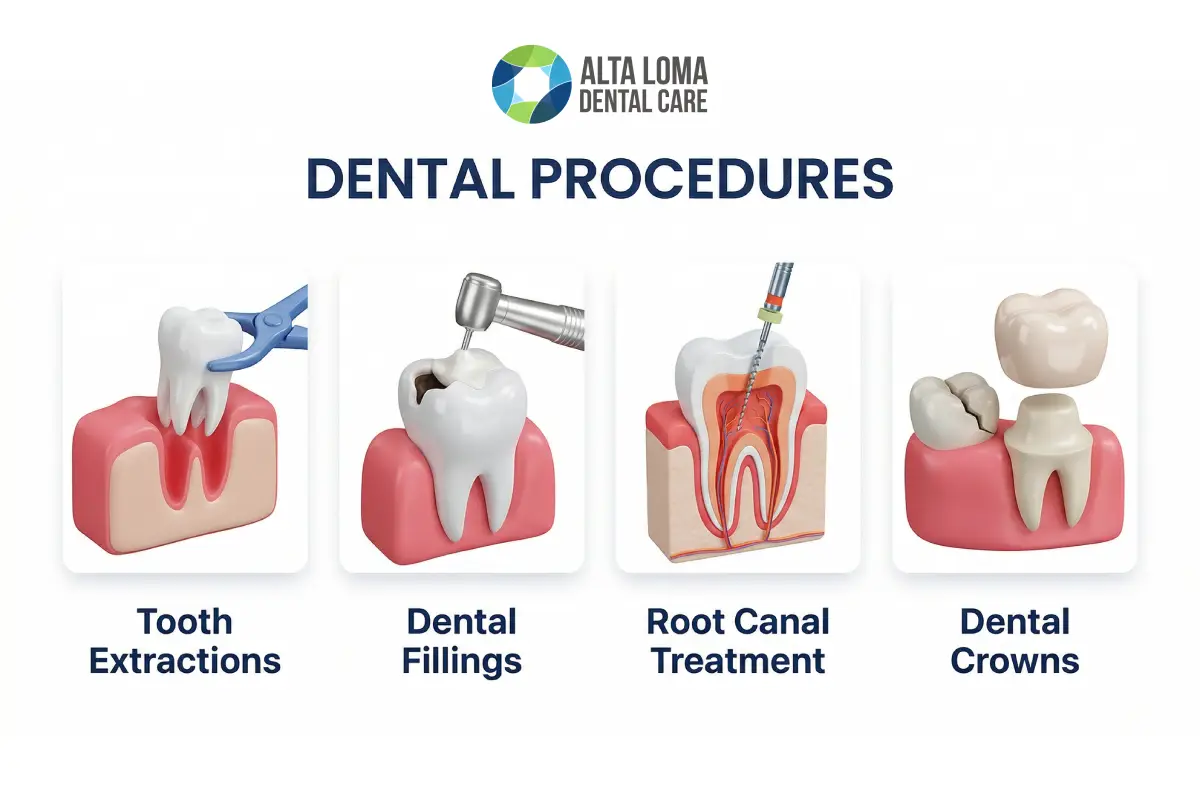 Illutration of a Common Dental Procedures