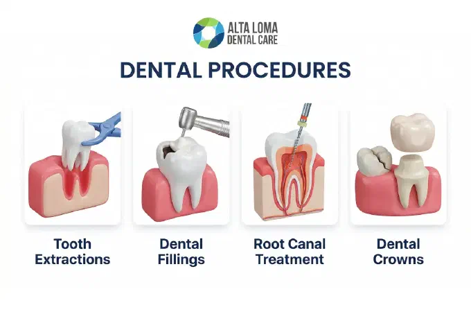 Illustration of a Common Dental Procedures